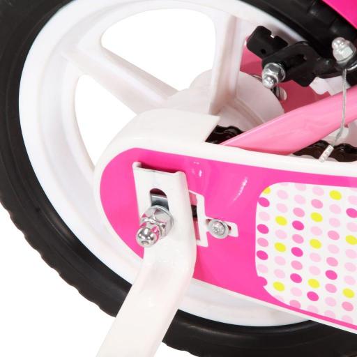 Bicicleta para niños 12 pulgadas (2-4 años) BLANCO Y ROSA [6]