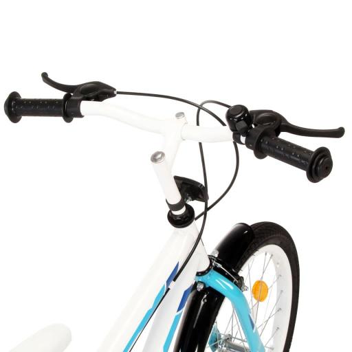 Bicicleta para niños 18 pulgadas (5-7 años) AZUL Y BLANCO [3]