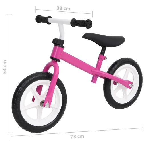 Bicicleta sin pedales 9,5 pulgadas ROSA [6]