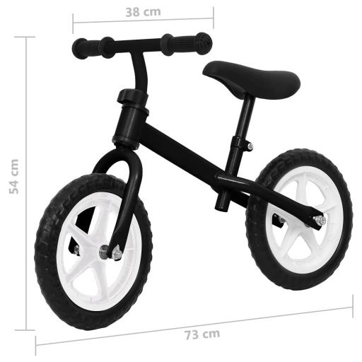 Bicicleta sin pedales 11 pulgadas NEGRO [6]