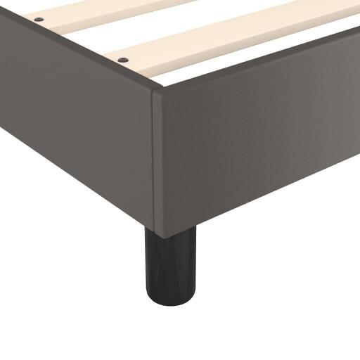 Cama con colchón y cubrecolchón 180x200cm polipiel GRIS [2]
