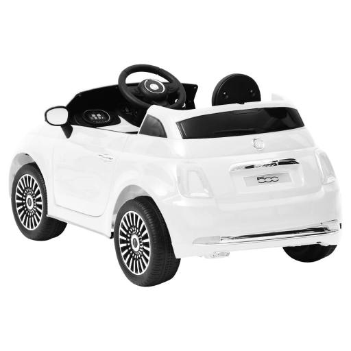 Coche eléctrico niños FIAT 500 BLANCO [2]