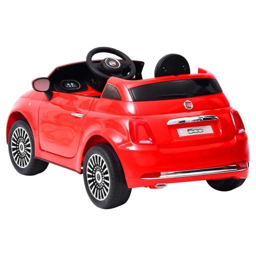 Coche eléctrico niños FIAT 500 ROJO [3]