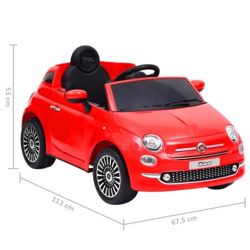 Coche eléctrico niños FIAT 500 ROJO [5]