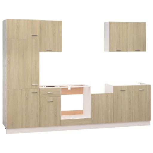 Cocina completa 7 piezas ROBLE CLARO [1]