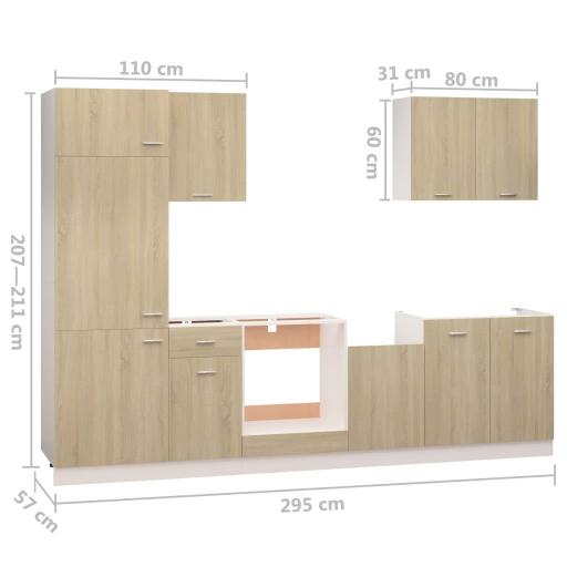 Cocina completa 7 piezas ROBLE CLARO [3]