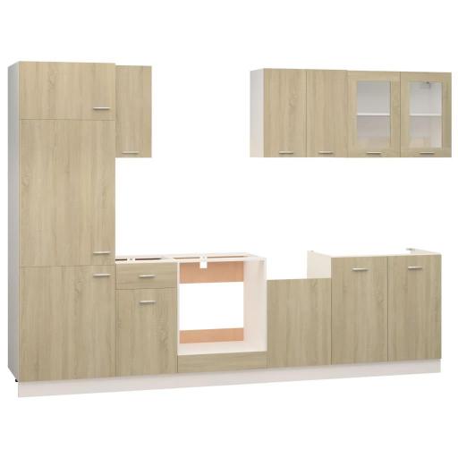 Cocina completa 8 piezas ROBLE CLARO [1]