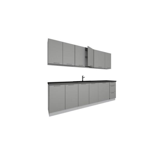 Cocina completa 260cm GRIS MATE