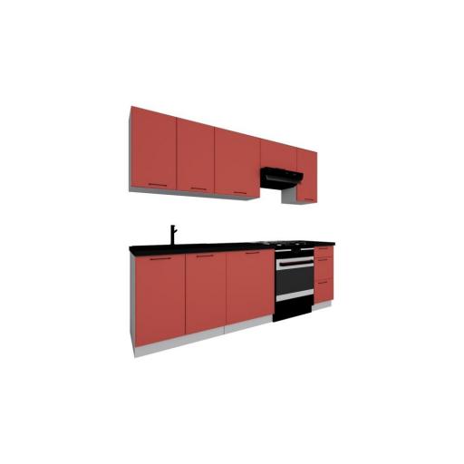 Cocina completa 180-240cm ROJO LADRILLO