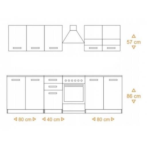 Cocina completa 200cm ROBLE [2]