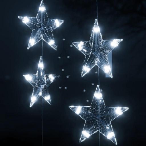 Cortina de luces estrellas 200 LEDs BLANCO FRÍO [2]