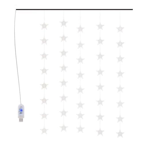 Cortina de luces estrellas 200 LEDs AZUL [1]