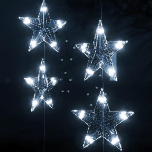 Cortina de luces estrellas 500 LEDs BLANCO FRÍO [2]