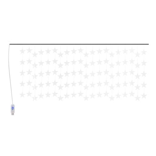 Cortina de luces estrellas 500 LEDs AZUL [1]