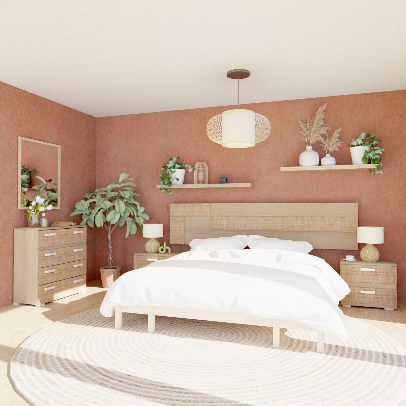 Cómoda para dormitorio con 6 cajones, cómoda alta con parte superior de  madera y marco de madera, cómoda de almacenamiento de madera y cómoda para