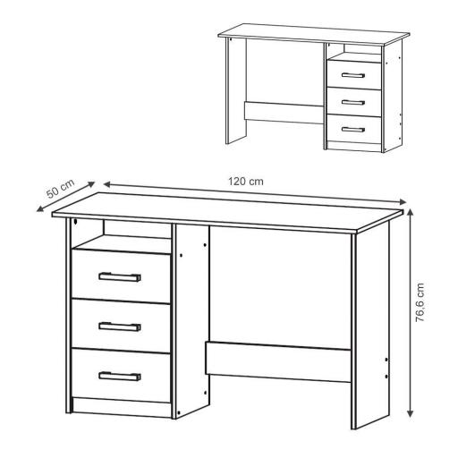 Escritorio 120cm BLANCO [7]