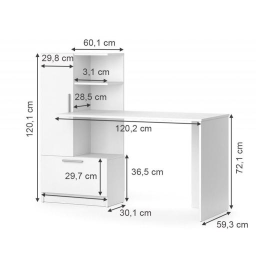 Escritorio 150cm BLANCO [6]