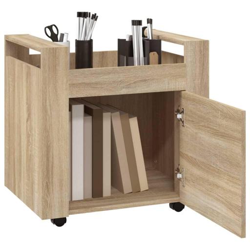 Carrito de escritorio 60x45x60cm ROBLE CLARO [3]