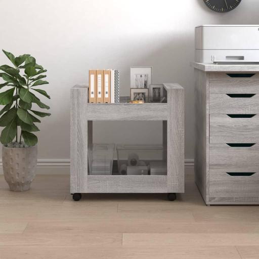 Carrito de escritorio 60x45x60cm GRIS MADERA [1]