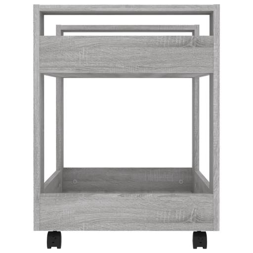 Carrito de escritorio 60x45x60cm GRIS MADERA [4]