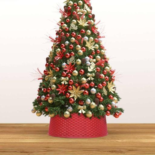 Falda del árbol de Navidad 54x19,5cm ROJO