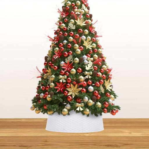 Falda del árbol de Navidad 54x19,5cm BLANCO