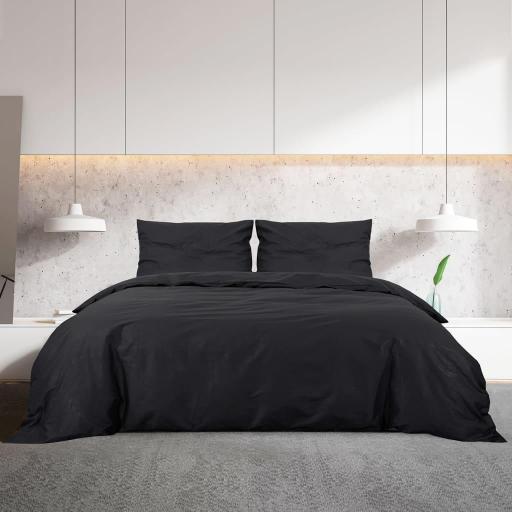 Funda nórdica 220x240cm (Cama 140cm) NEGRO [1]