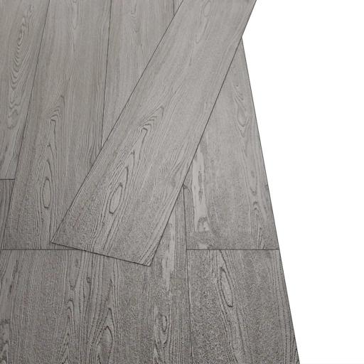 Lamas para suelo de PVC autoadhesivas 5,02m² 2mm GRIS OSCURO [2]