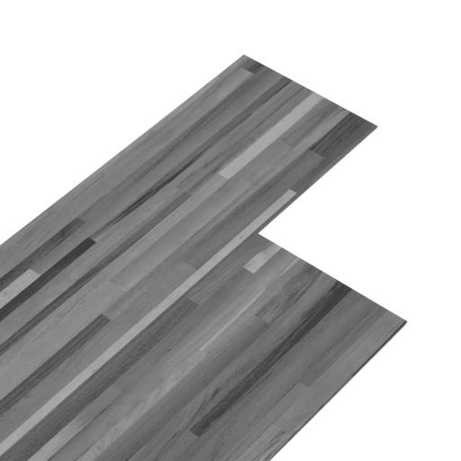 Lamas para suelo PVC autoadhesivas 4,46 m² 3 mm GRIS RAYADO [1]