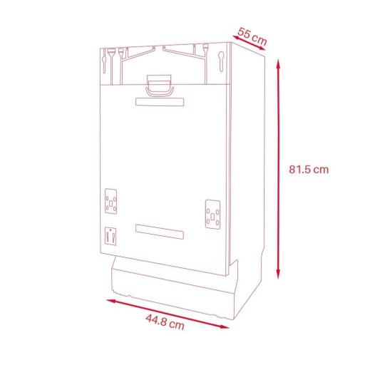 Lavavajillas integrable EVVO DI.2 SLIM 45cm  [5]