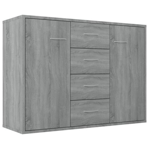 Aparador 88x30x65cm GRIS MADERA [2]