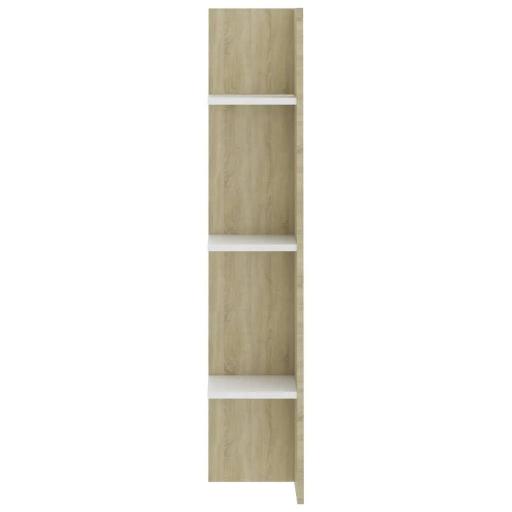 Mueble TV 152x22x113 cm ROBLE Y BLANCO [4]