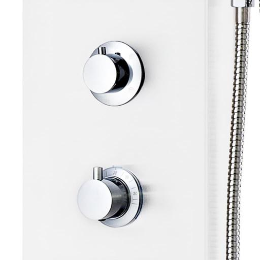 Panel de ducha aluminio con LED BLANCO [3]