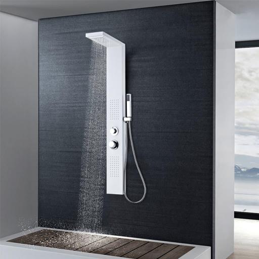 Panel de ducha aluminio BLANCO
