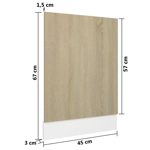 Panel para lavavajillas 45x3x67cm ROBLE CLARO [3]