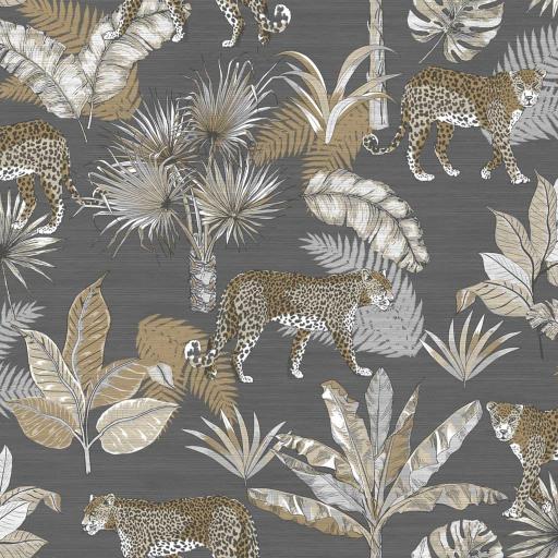 Papel de pared leopardo GRIS Y BEIGE [1]