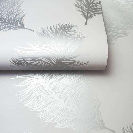 Papel pintado Fawning Feather GRIS CLARO [5]