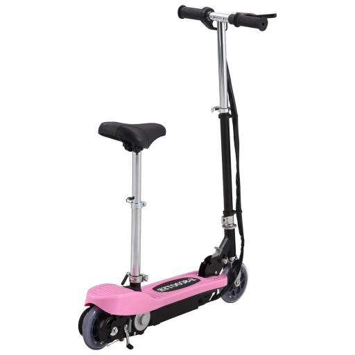 Patinete eléctrico con sillín ROSA [2]