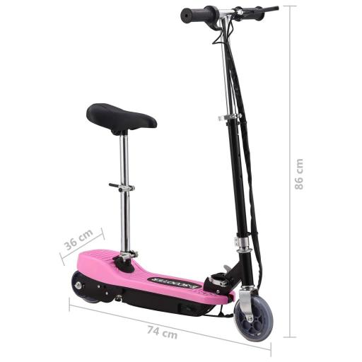 Patinete eléctrico con sillín ROSA [5]