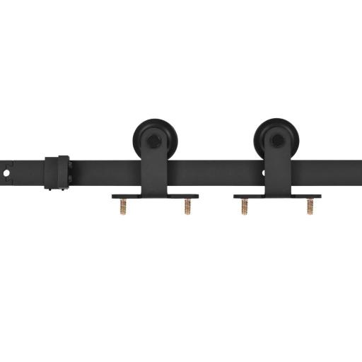 Puerta corredera set herrajes vidrio ESG aluminio 102,5x205cm [2]
