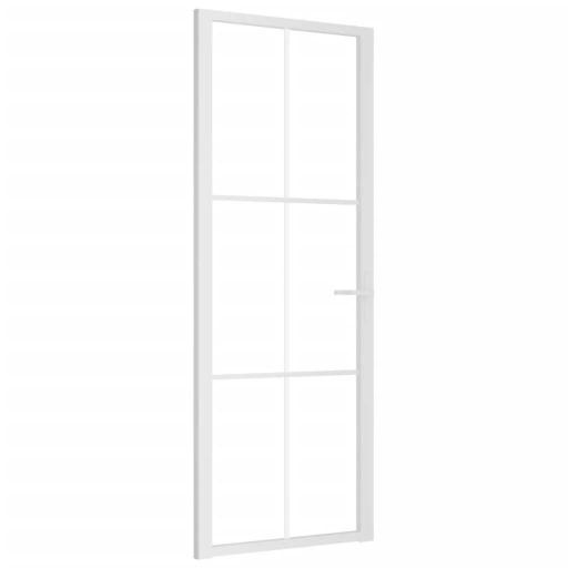 Puerta interior vidrio EGS y aluminio 76x201,5cm BLANCO [1]