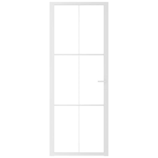 Puerta interior vidrio EGS y aluminio 76x201,5cm BLANCO [2]