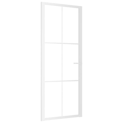 Puerta interior vidrio EGS y aluminio 83x201,5cm BLANCO [1]