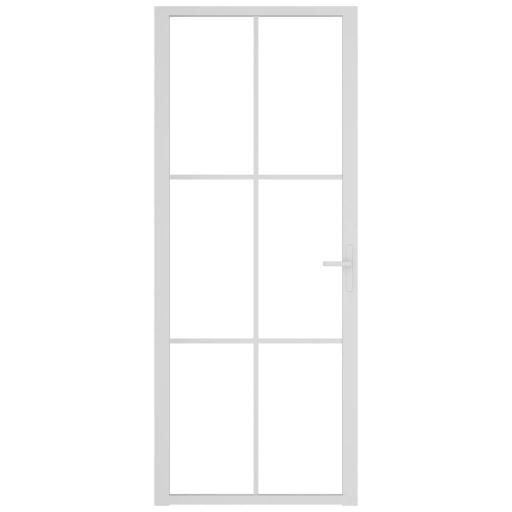 Puerta interior vidrio EGS y aluminio 83x201,5cm BLANCO [2]