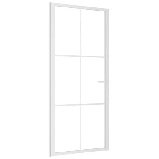 Puerta interior vidrio EGS y aluminio 93x201,5cm BLANCO [1]