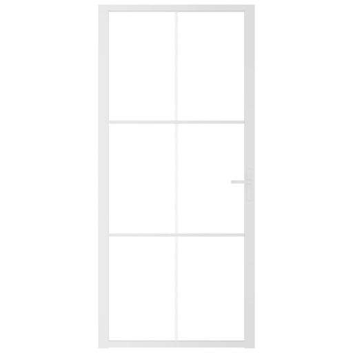Puerta interior vidrio EGS y aluminio 93x201,5cm BLANCO [2]