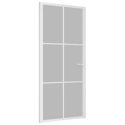 Puerta interior de vidrio y aluminio 93x201,5cm BLANCO [1]