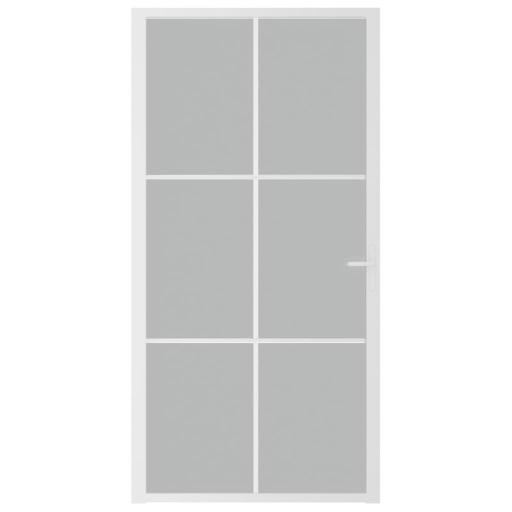 Puerta interior de vidrio y aluminio 102,5x201,5cm BLANCO [2]