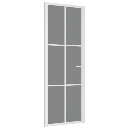 Puerta interior vidrio EGS y aluminio 76x201,5cm BLANCO [1]