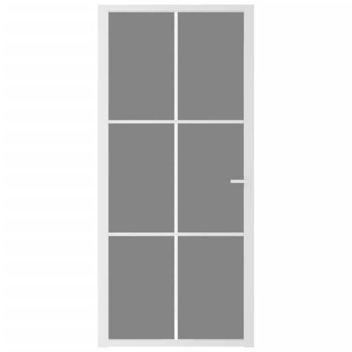 Puerta interior vidrio EGS y aluminio 93x201,5cm BLANCO [2]